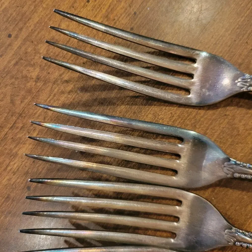 Antique Rogers Bros/Rogers‎ Smith A1 Forks, Set Of 6 G2
